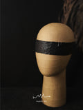 HAAMYAT Handcrafted Black Vegetable-Tanned Horse Leather Blindfold