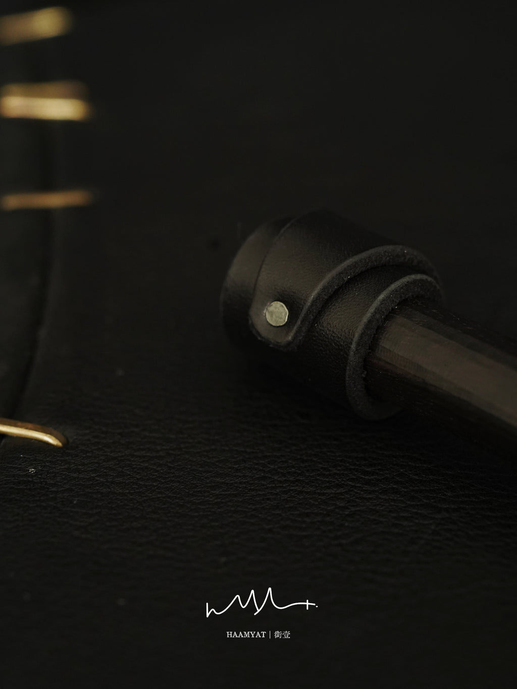 HAAMYAT Handcrafted Ebony Wood K9 Bone Gag
