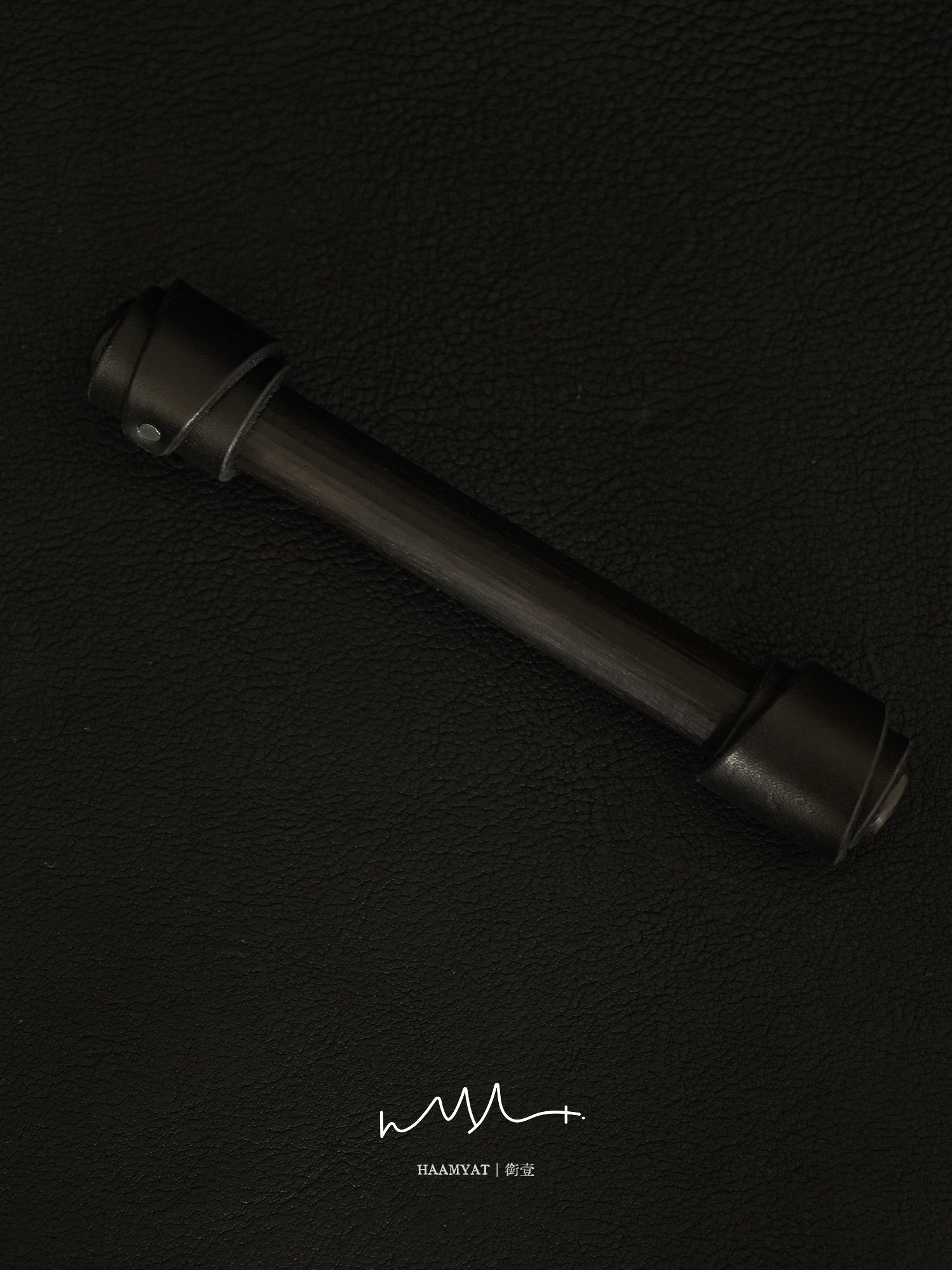 HAAMYAT Handcrafted Ebony Wood K9 Bone Gag
