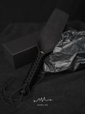 HAAMYAT Handcrafted Black Vegetable-Tanned Leather Paddle