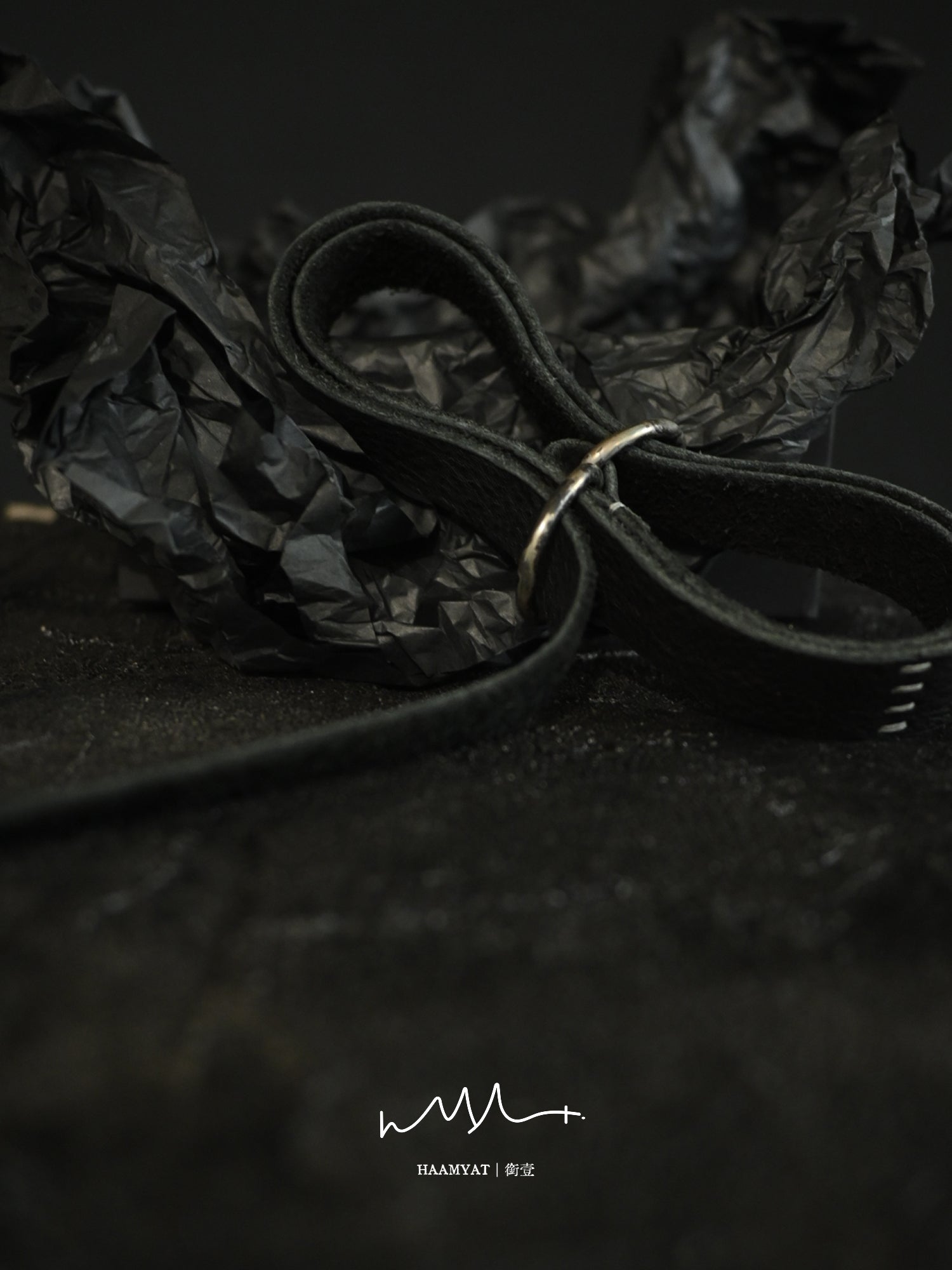 HAAMYAT Handcrafted Black Leather Restraint